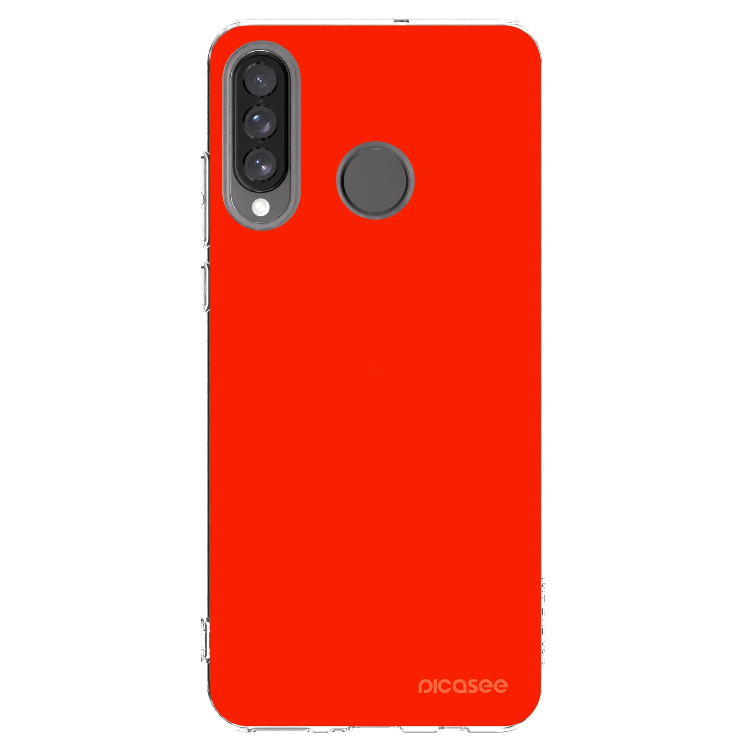 Picasee átlátszó szilikon tok az alábbi mobiltelefonokra Huawei P30 Lite - Maranello Red