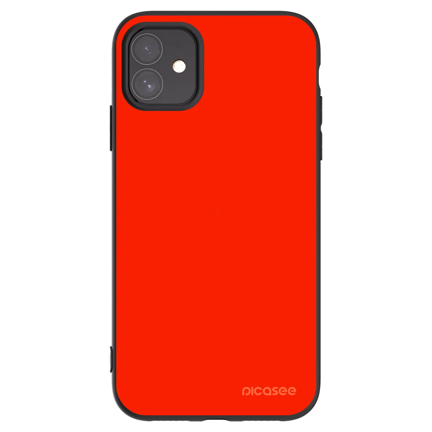 Picasee fekete szilikon tok az alábbi mobiltelefonokra Apple iPhone 11 - Maranello Red