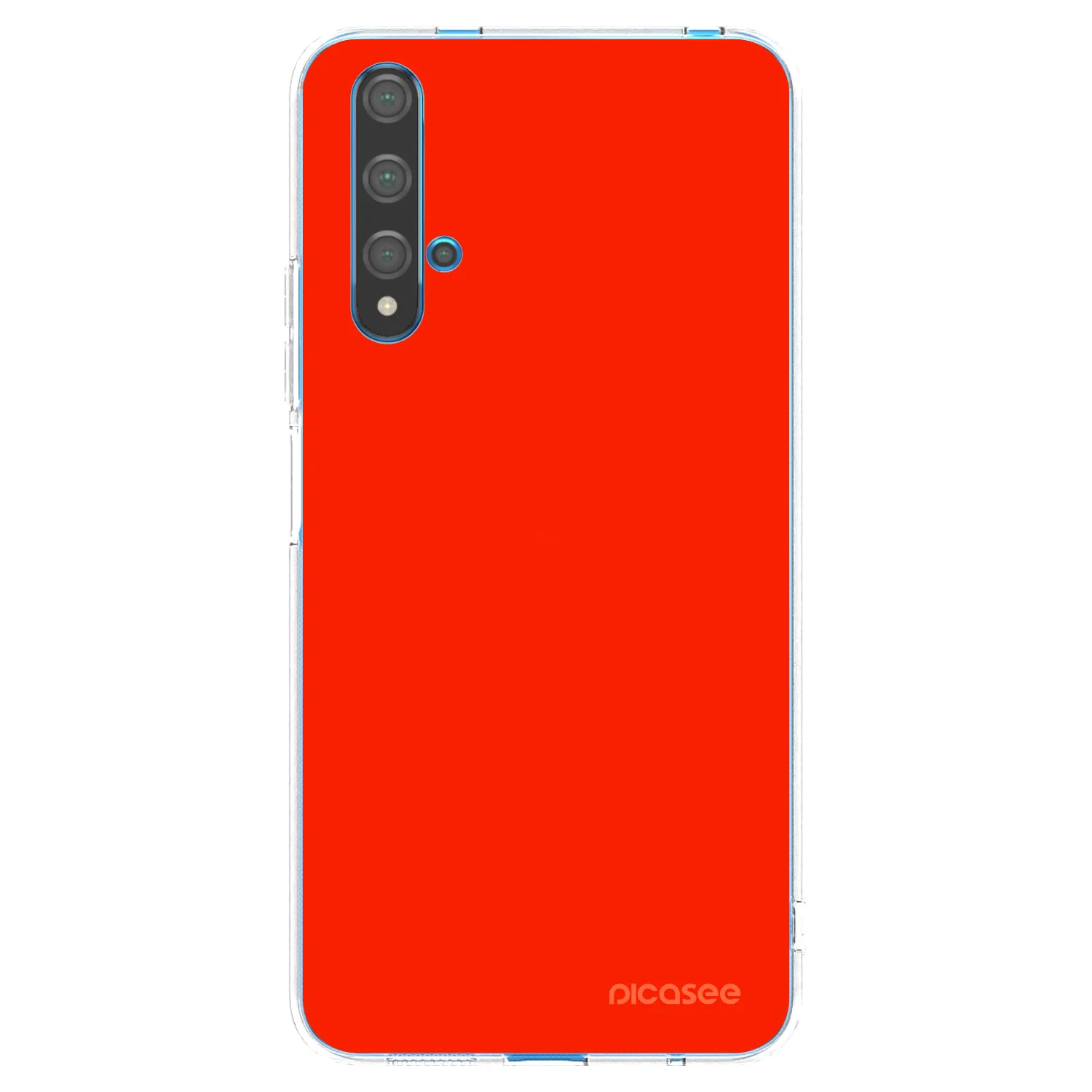 Picasee átlátszó szilikon tok az alábbi mobiltelefonokra Huawei Nova 5T - Maranello Red