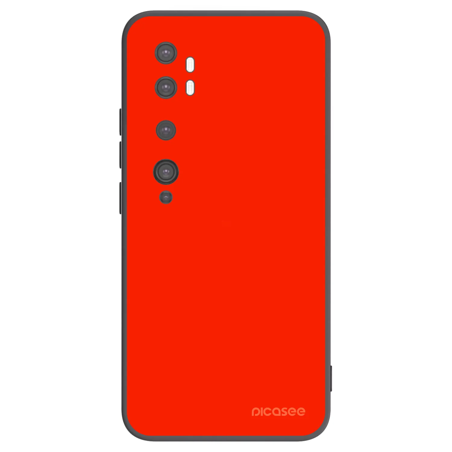 Picasee fekete szilikon tok az alábbi mobiltelefonokra Xiaomi Mi Note 10 (Pro) - Maranello Red