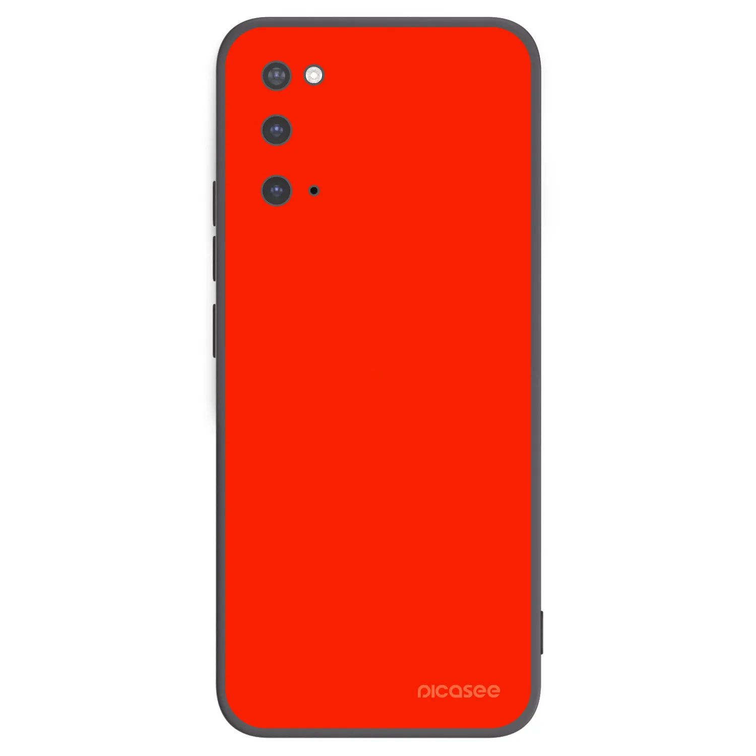 Picasee fekete szilikon tok az alábbi mobiltelefonokra Samsung Galaxy S20 G980F - Maranello Red