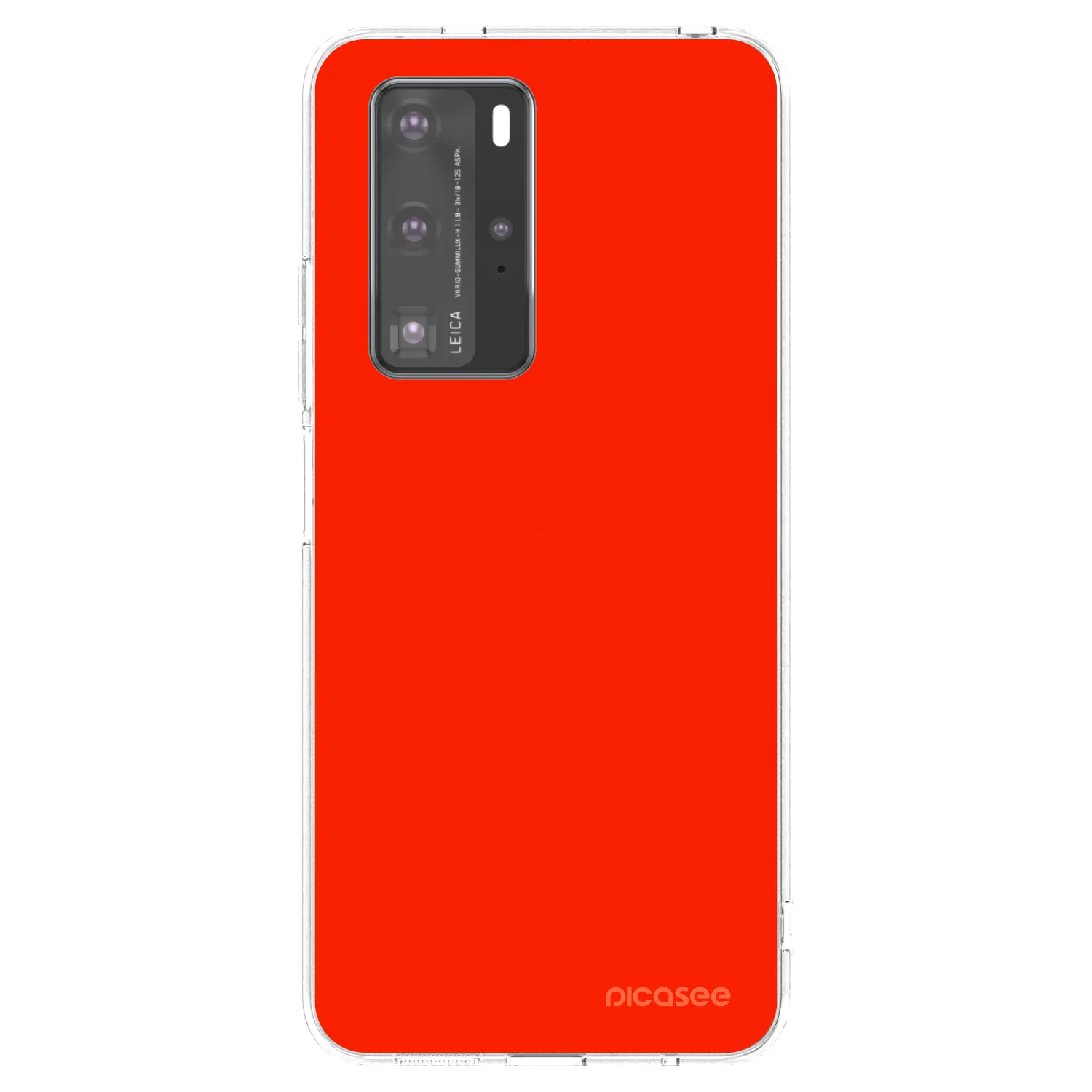 Picasee átlátszó szilikon tok az alábbi mobiltelefonokra Huawei P40 Pro - Maranello Red