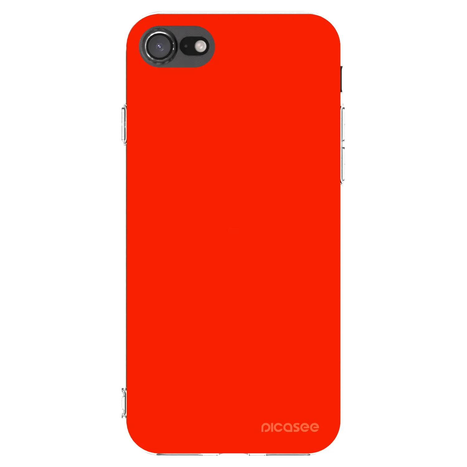 Picasee átlátszó szilikon tok az alábbi mobiltelefonokra Apple iPhone SE 2020 - Maranello Red