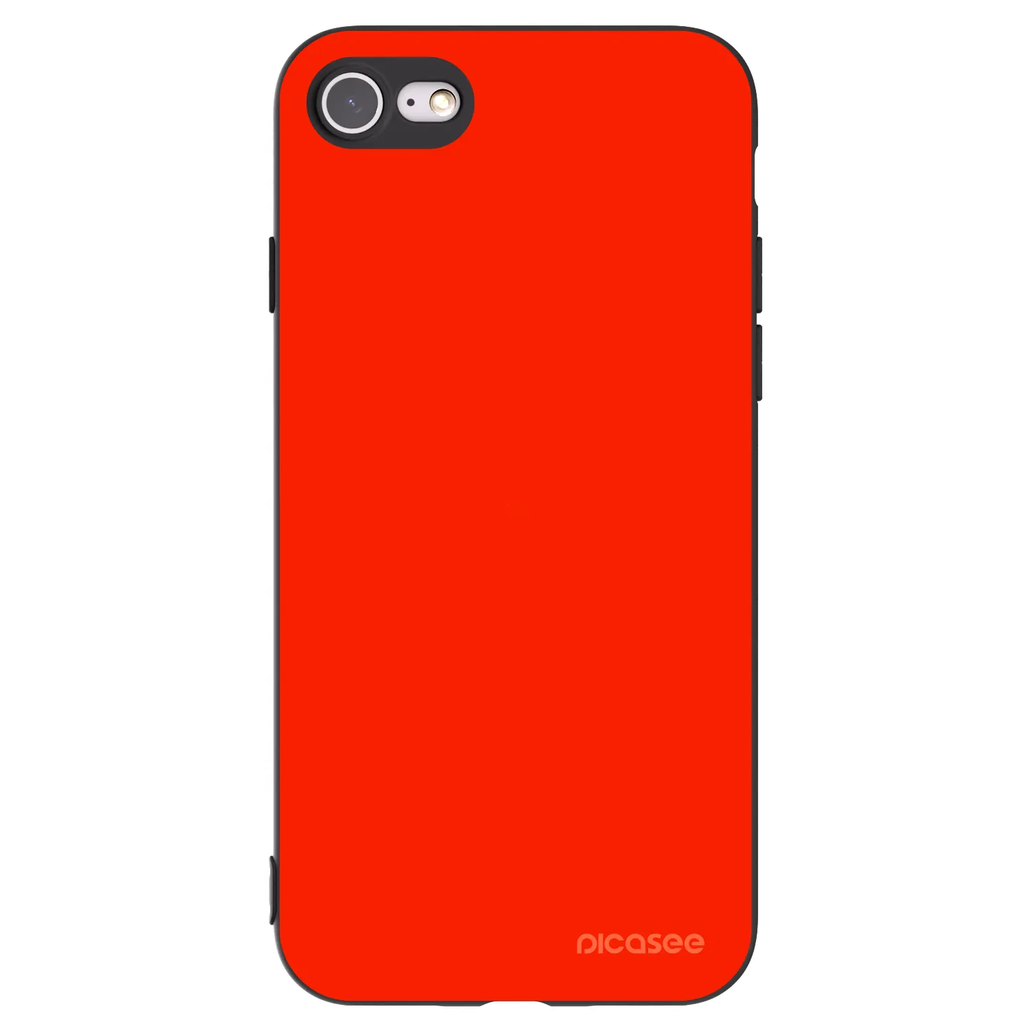 Picasee fekete szilikon tok az alábbi mobiltelefonokra Apple iPhone SE 2020 - Maranello Red