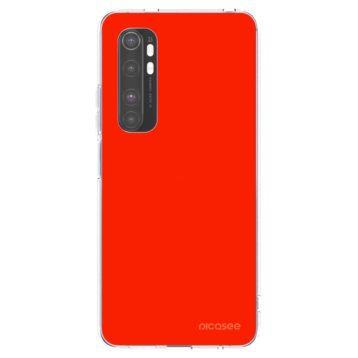 Picasee átlátszó szilikon tok az alábbi mobiltelefonokra Xiaomi Mi Note 10 Lite - Maranello Red