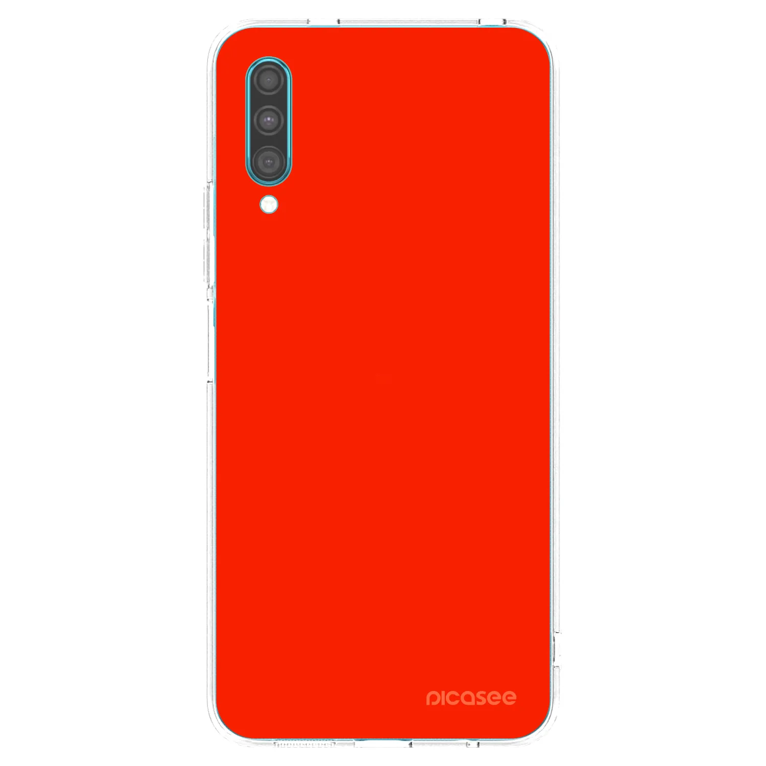 Picasee átlátszó szilikon tok az alábbi mobiltelefonokra Samsung Galaxy A30s A307F - Maranello Red