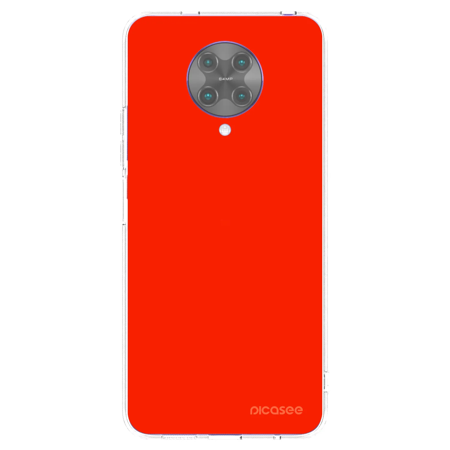 Picasee átlátszó szilikon tok az alábbi mobiltelefonokra Xiaomi Poco F2 Pro - Maranello Red