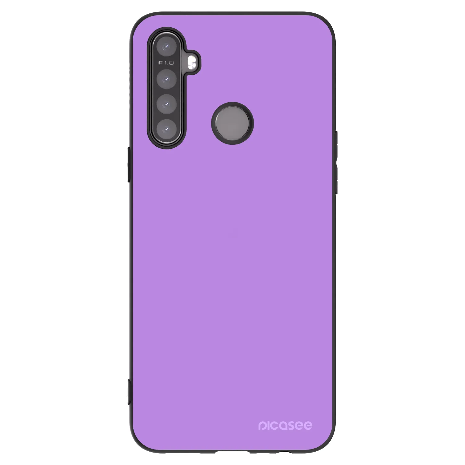 Picasee fekete szilikon tok az alábbi mobiltelefonokra Realme 6i - Mystic Melody