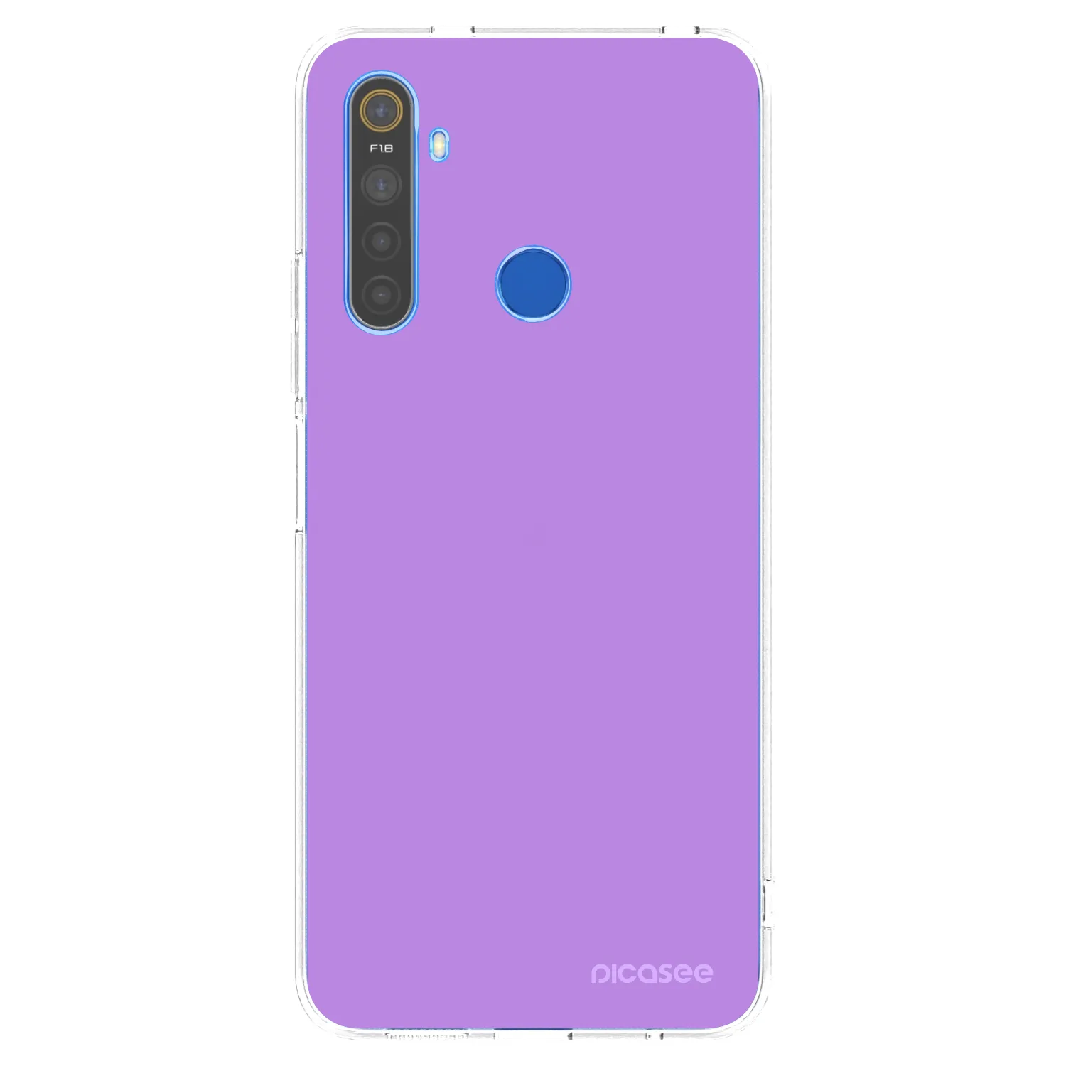 Picasee átlátszó szilikon tok az alábbi mobiltelefonokra Realme 5 - Mystic Melody