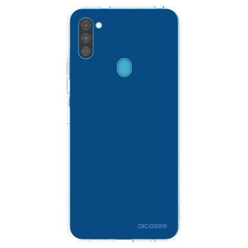 Picasee átlátszó szilikon tok az alábbi mobiltelefonokra Samsung Galaxy M11 - Navy Blue
