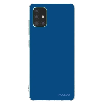 Picasee átlátszó szilikon tok az alábbi mobiltelefonokra Samsung Galaxy M51 M515F - Navy Blue