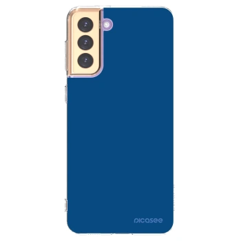 Picasee átlátszó szilikon tok az alábbi mobiltelefonokra Samsung Galaxy S21+ 5G G996F - Navy Blue
