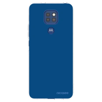 Picasee átlátszó szilikon tok az alábbi mobiltelefonokra Motorola Moto G9 Play - Navy Blue