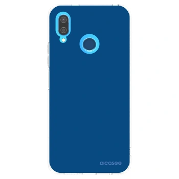Picasee átlátszó szilikon tok az alábbi mobiltelefonokra Huawei P20 Lite - Navy Blue