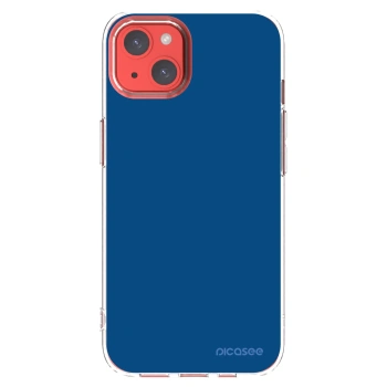 Picasee átlátszó szilikon tok az alábbi mobiltelefonokra Apple iPhone 13 - Navy Blue