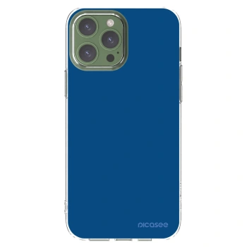 Picasee átlátszó szilikon tok az alábbi mobiltelefonokra Apple iPhone 13 Pro Max - Navy Blue