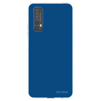 Picasee átlátszó szilikon tok az alábbi mobiltelefonokra Realme 7 - Navy Blue