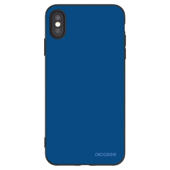 Picasee fekete szilikon tok az alábbi mobiltelefonokra Apple iPhone XS Max - Navy Blue