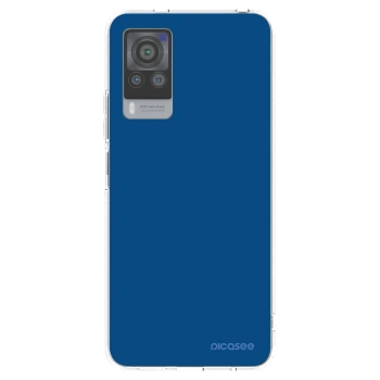 Picasee átlátszó szilikon tok az alábbi mobiltelefonokra Vivo X60 Pro 5G - Navy Blue