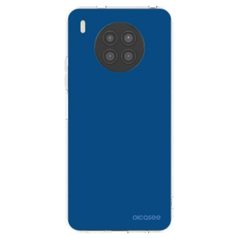 Picasee átlátszó szilikon tok az alábbi mobiltelefonokra Huawei Nova 8i - Navy Blue