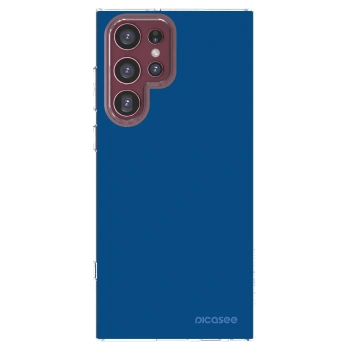 Picasee átlátszó szilikon tok az alábbi mobiltelefonokra Samsung Galaxy S22 Ultra 5G - Navy Blue