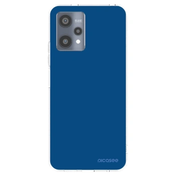 Picasee átlátszó szilikon tok az alábbi mobiltelefonokra Realme 9 Pro 5G - Navy Blue