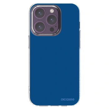 Picasee átlátszó szilikon tok az alábbi mobiltelefonokra Apple iPhone 14 Pro - Navy Blue