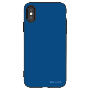 Picasee fekete szilikon tok az alábbi mobiltelefonokra Apple iPhone X/XS - Navy Blue