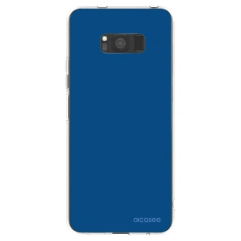 Picasee átlátszó szilikon tok az alábbi mobiltelefonokra Samsung Galaxy S8 G950F - Navy Blue
