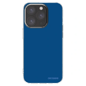Picasee átlátszó szilikon tok az alábbi mobiltelefonokra Apple iPhone 15 Pro - Navy Blue