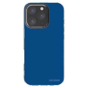 Picasee átlátszó szilikon tok az alábbi mobiltelefonokra Apple iPhone 16 Pro - Navy Blue