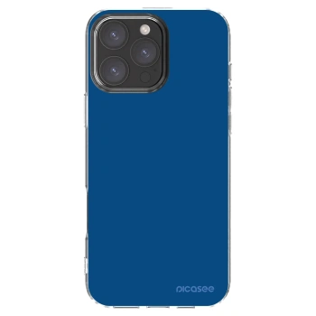 Picasee átlátszó szilikon tok az alábbi mobiltelefonokra Apple iPhone 16 Pro Max - Navy Blue