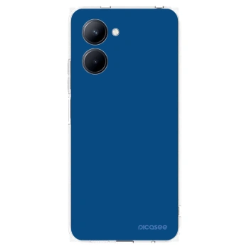 Picasee átlátszó szilikon tok az alábbi mobiltelefonokra Realme C33 (2023) - Navy Blue