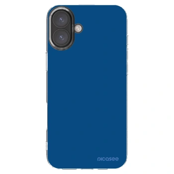 Picasee átlátszó szilikon tok az alábbi mobiltelefonokra Apple iPhone 16 Plus - Navy Blue