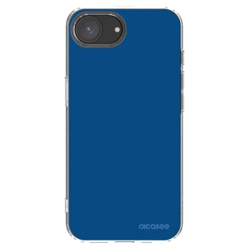 Picasee átlátszó szilikon tok az alábbi mobiltelefonokra Apple iPhone 16e - Navy Blue
