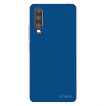 Picasee átlátszó szilikon tok az alábbi mobiltelefonokra Huawei P30 - Navy Blue