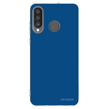 Picasee átlátszó szilikon tok az alábbi mobiltelefonokra Huawei P30 Lite - Navy Blue