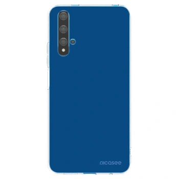 Picasee átlátszó szilikon tok az alábbi mobiltelefonokra Huawei Nova 5T - Navy Blue