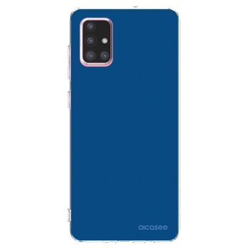 Picasee átlátszó szilikon tok az alábbi mobiltelefonokra Samsung Galaxy A71 A715F - Navy Blue