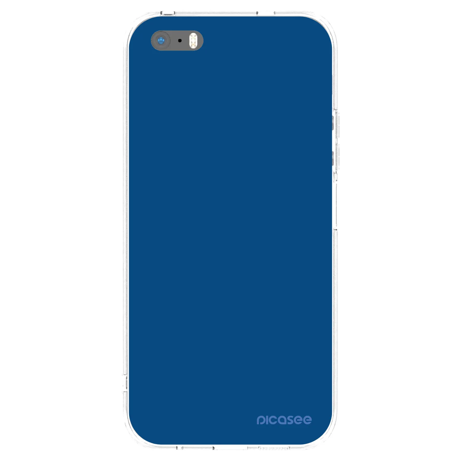 Picasee átlátszó szilikon tok az alábbi mobiltelefonokra Apple iPhone 6 Plus/6S Plus - Navy Blue