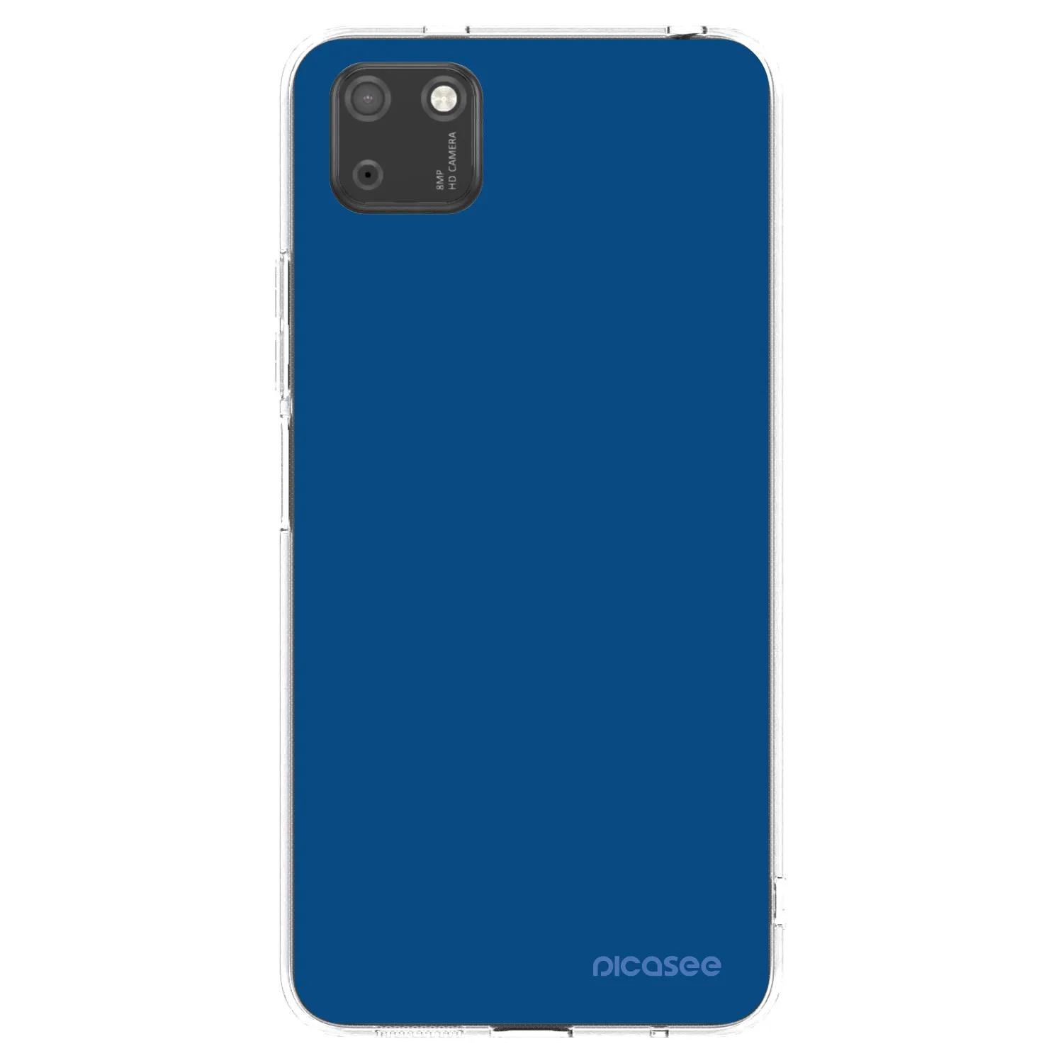 Picasee átlátszó szilikon tok az alábbi mobiltelefonokra Huawei Y5P - Navy Blue