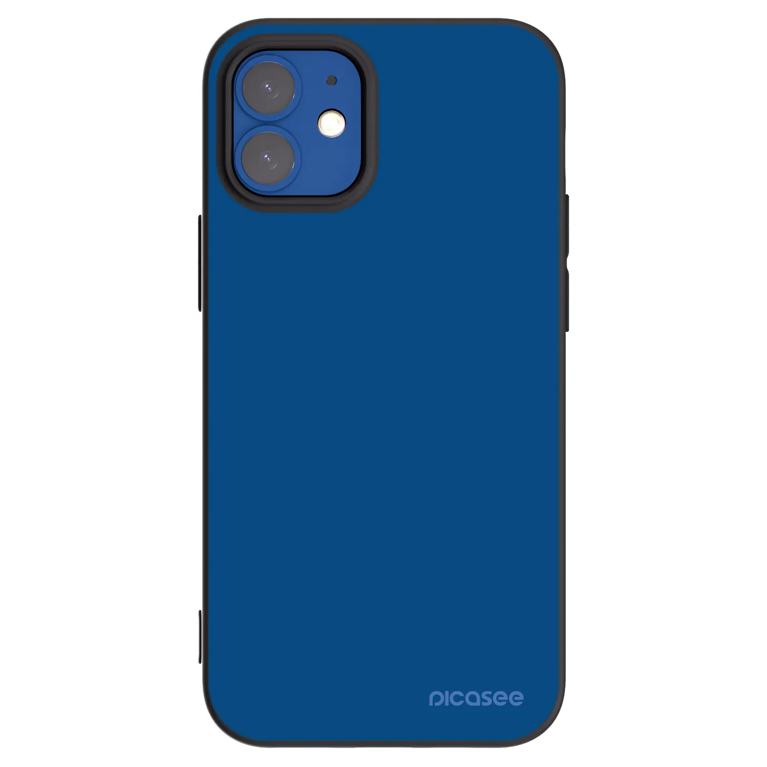 Picasee fekete szilikon tok az alábbi mobiltelefonokra Apple iPhone 12 mini - Navy Blue