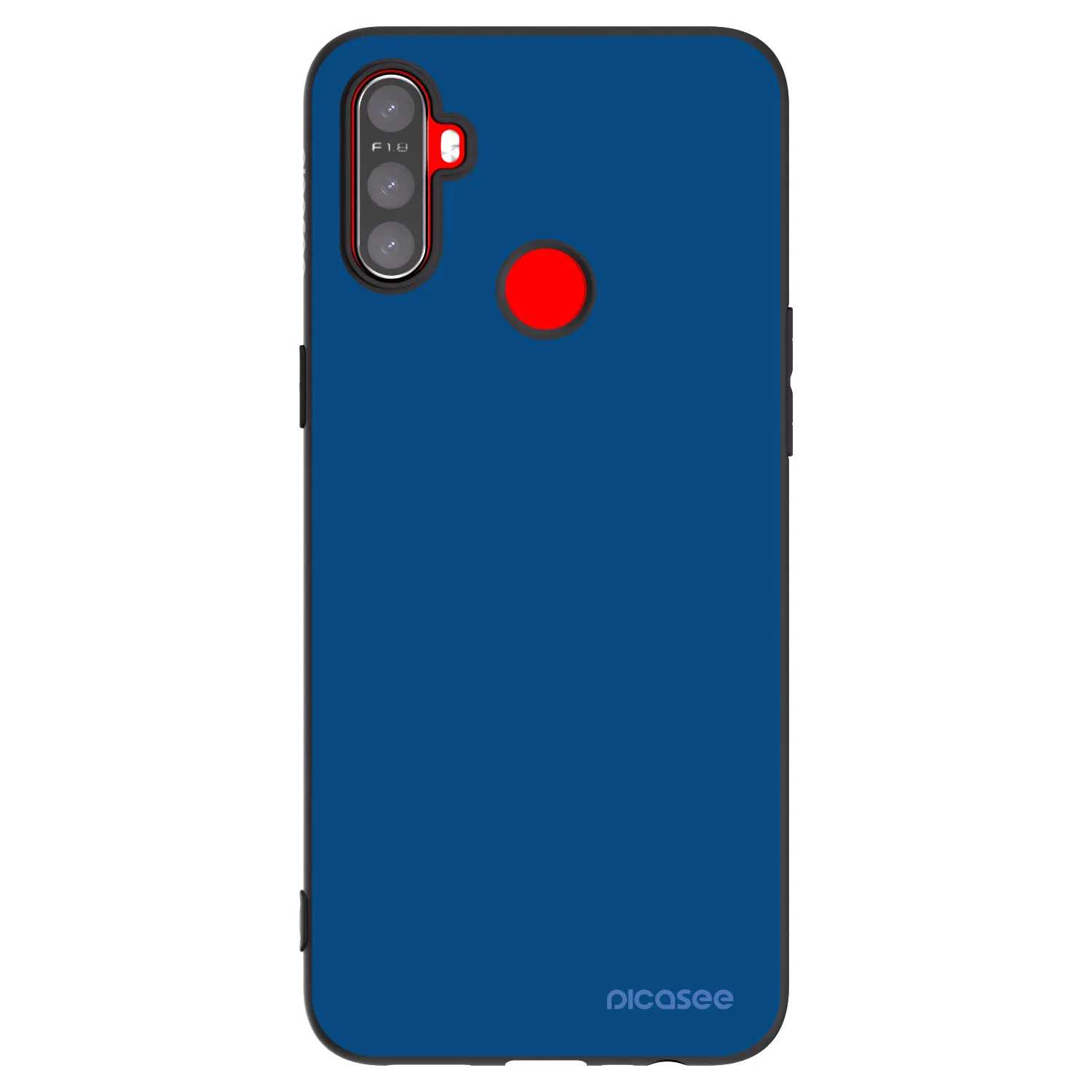Picasee fekete szilikon tok az alábbi mobiltelefonokra Realme C3 - Navy Blue