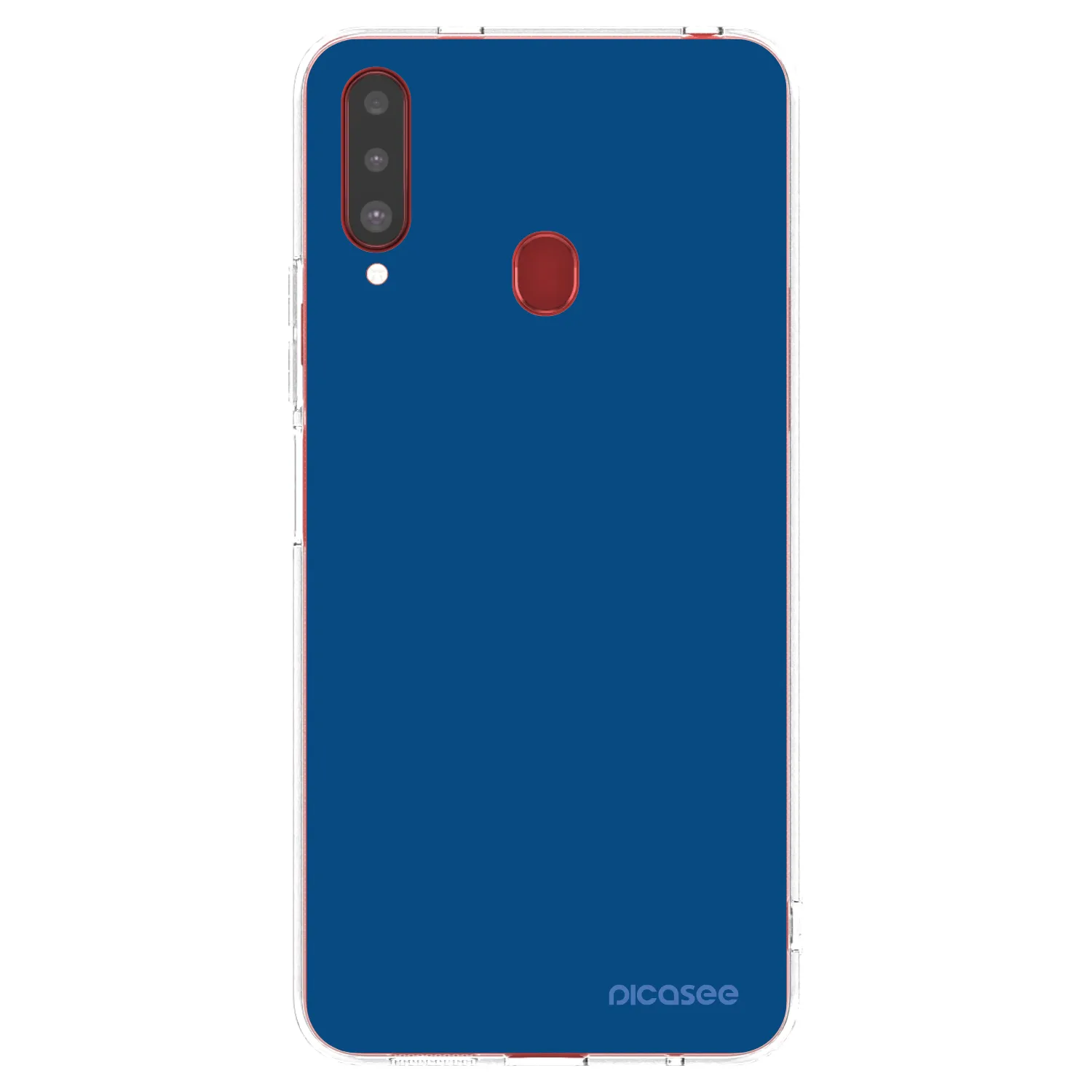 Picasee átlátszó szilikon tok az alábbi mobiltelefonokra Samsung Galaxy A20s - Navy Blue