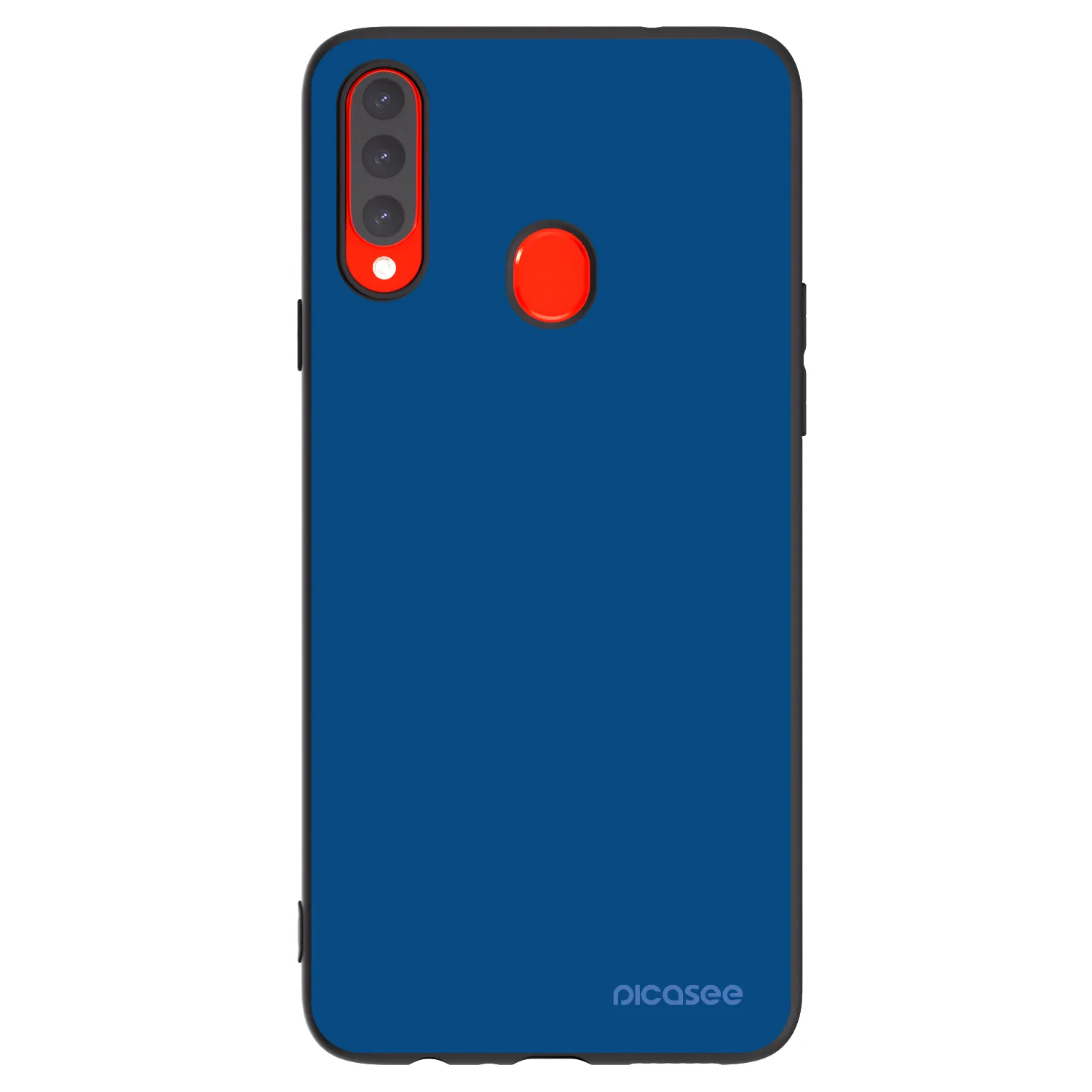 Picasee fekete szilikon tok az alábbi mobiltelefonokra Samsung Galaxy A20s - Navy Blue