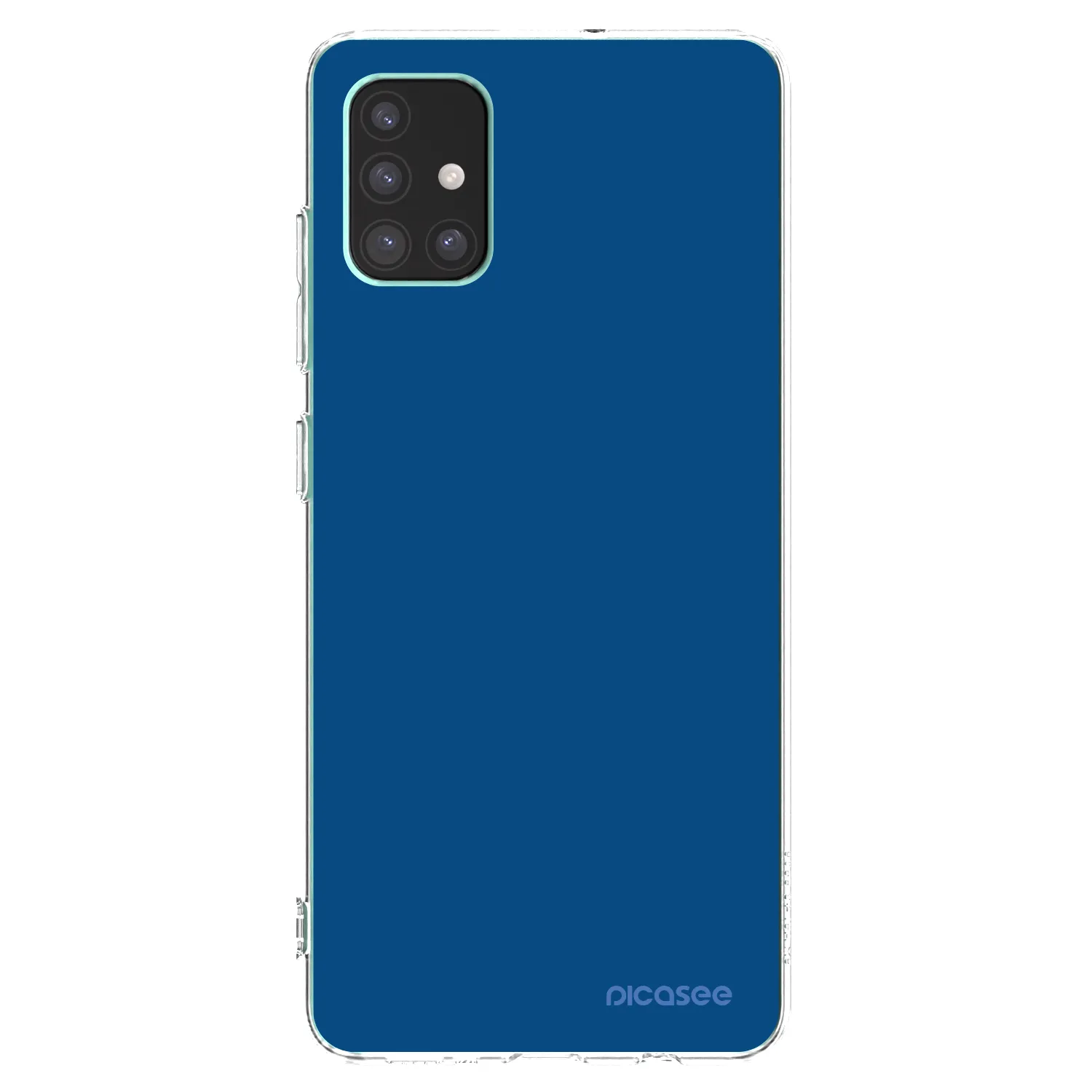 Picasee átlátszó szilikon tok az alábbi mobiltelefonokra Samsung Galaxy M51 M515F - Navy Blue