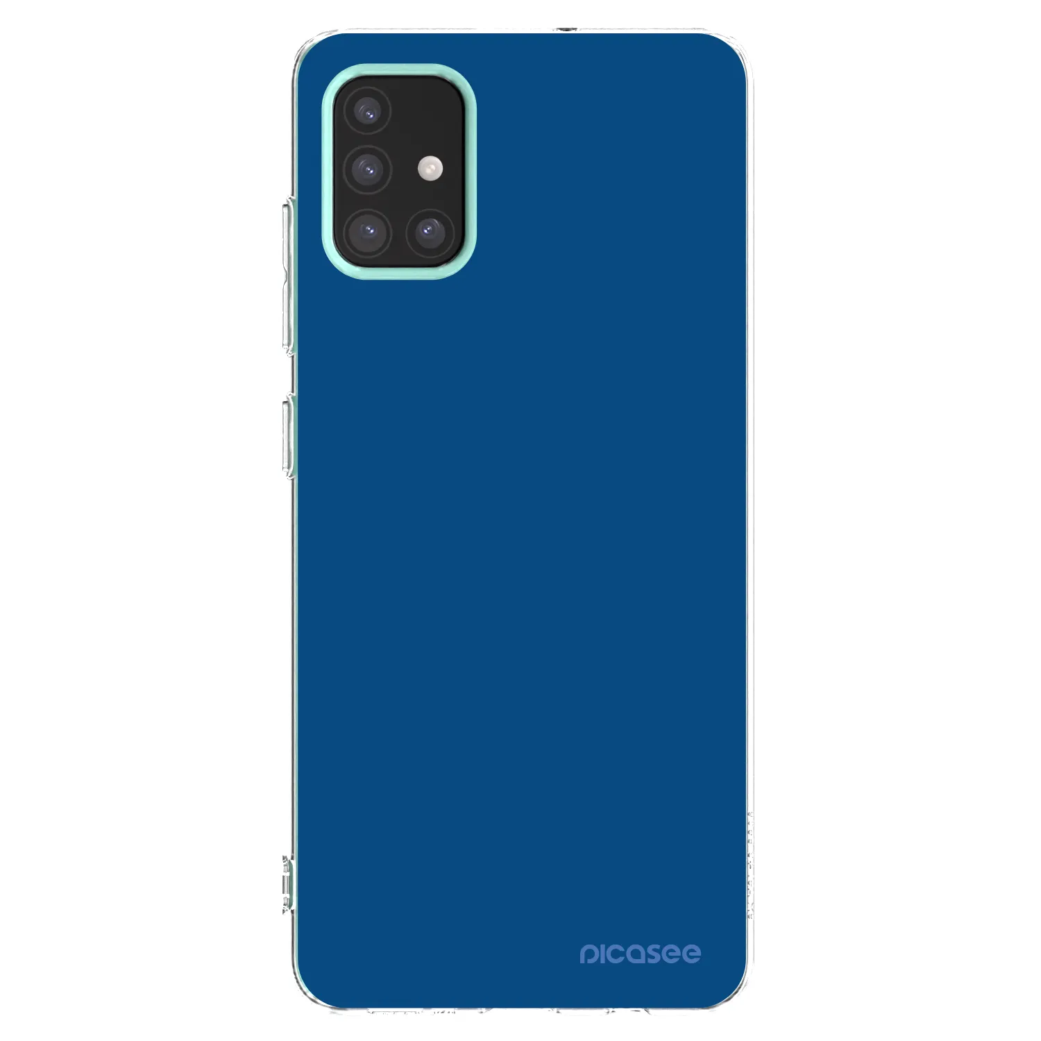 Picasee átlátszó szilikon tok az alábbi mobiltelefonokra Samsung Galaxy M31s - Navy Blue