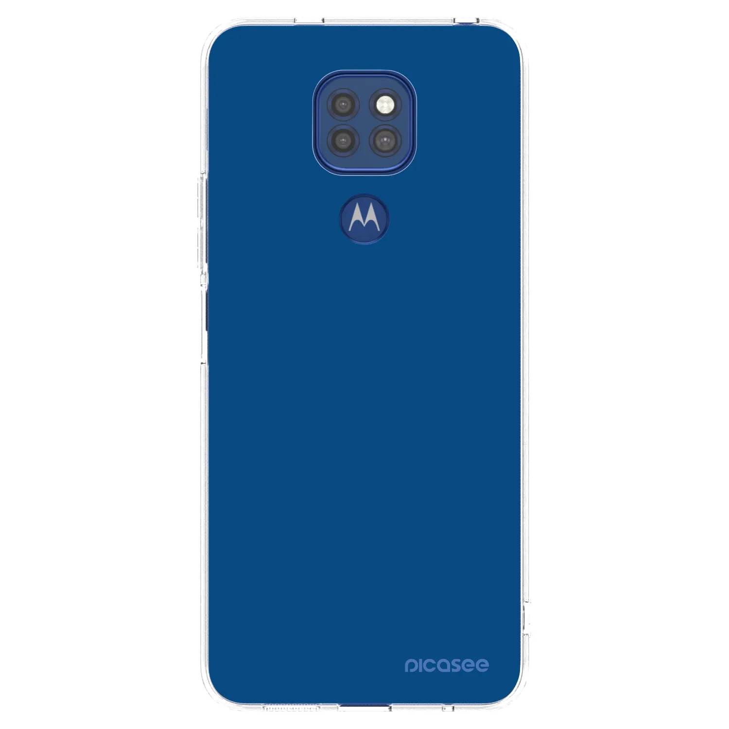 Picasee átlátszó szilikon tok az alábbi mobiltelefonokra Motorola Moto G9 Play - Navy Blue