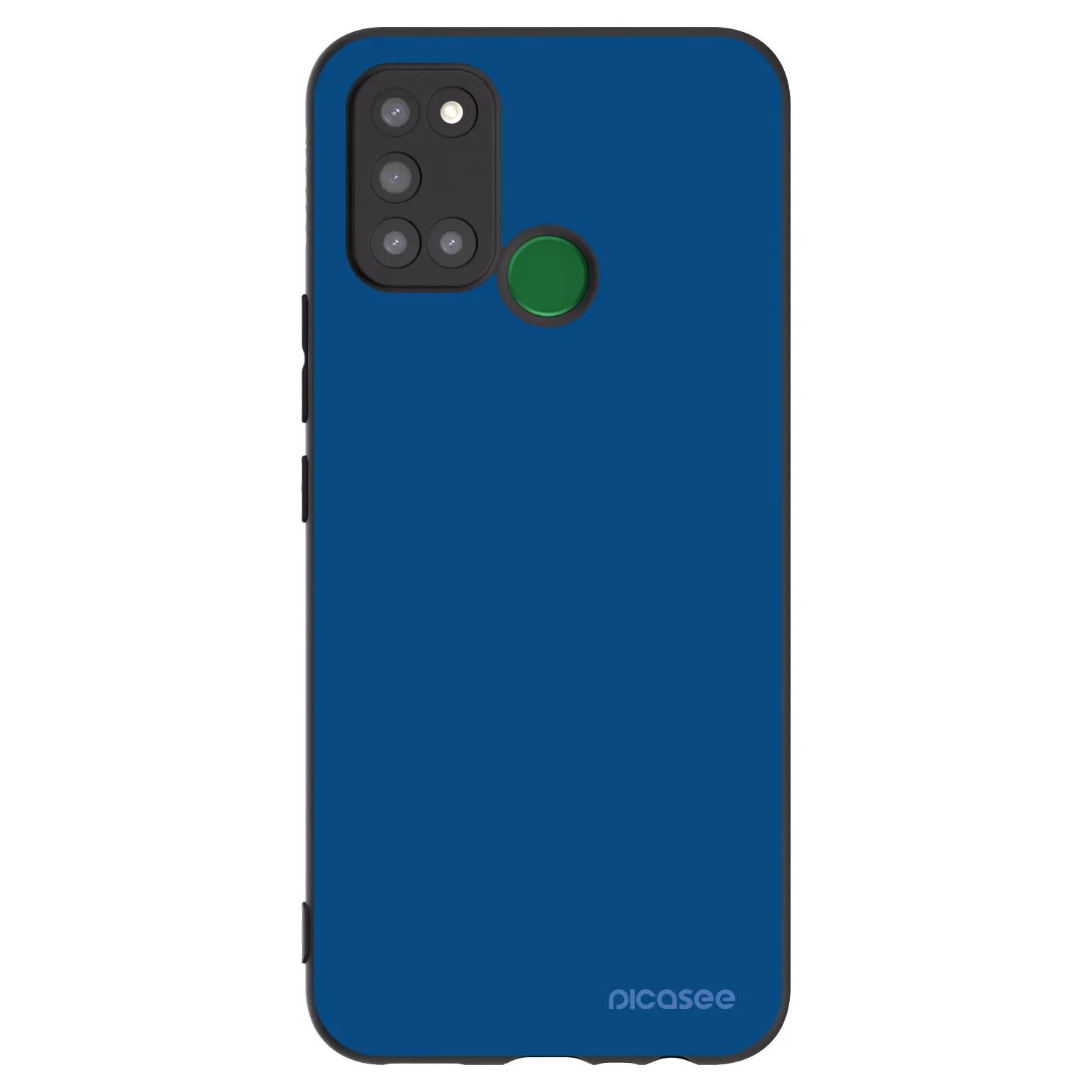 Picasee fekete szilikon tok az alábbi mobiltelefonokra Realme 7i - Navy Blue