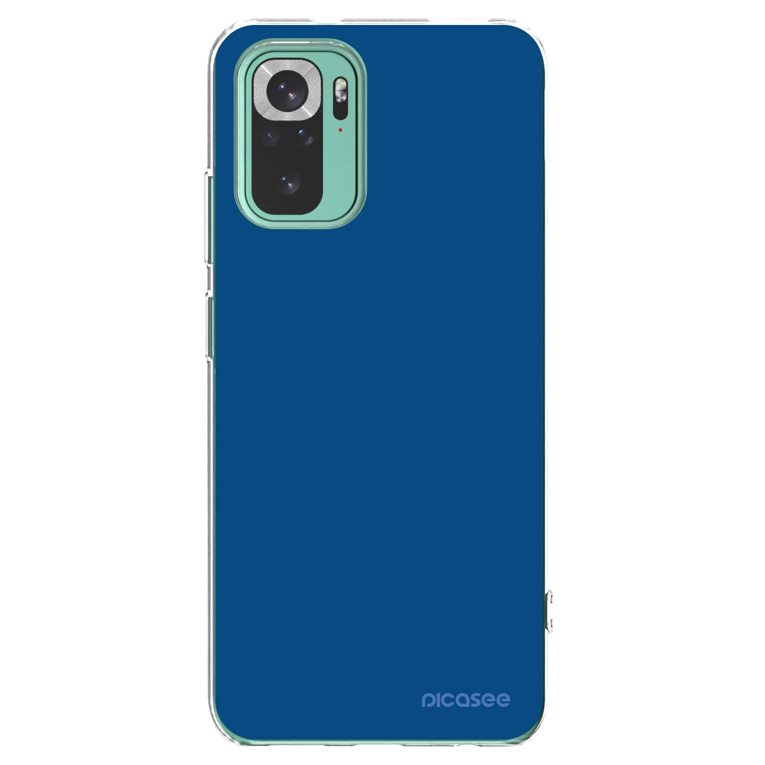Picasee átlátszó szilikon tok az alábbi mobiltelefonokra Xiaomi Redmi Note 10 Pro - Navy Blue
